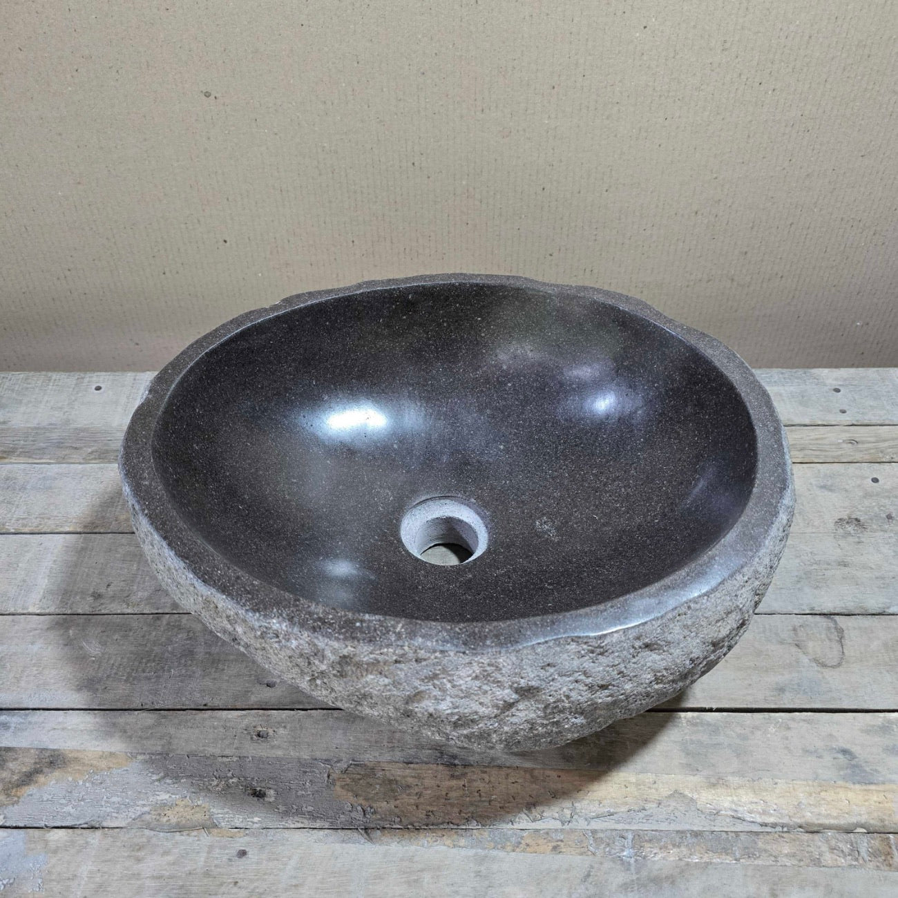 River stone basin – 40 x 33cm – Paradise Living Co.