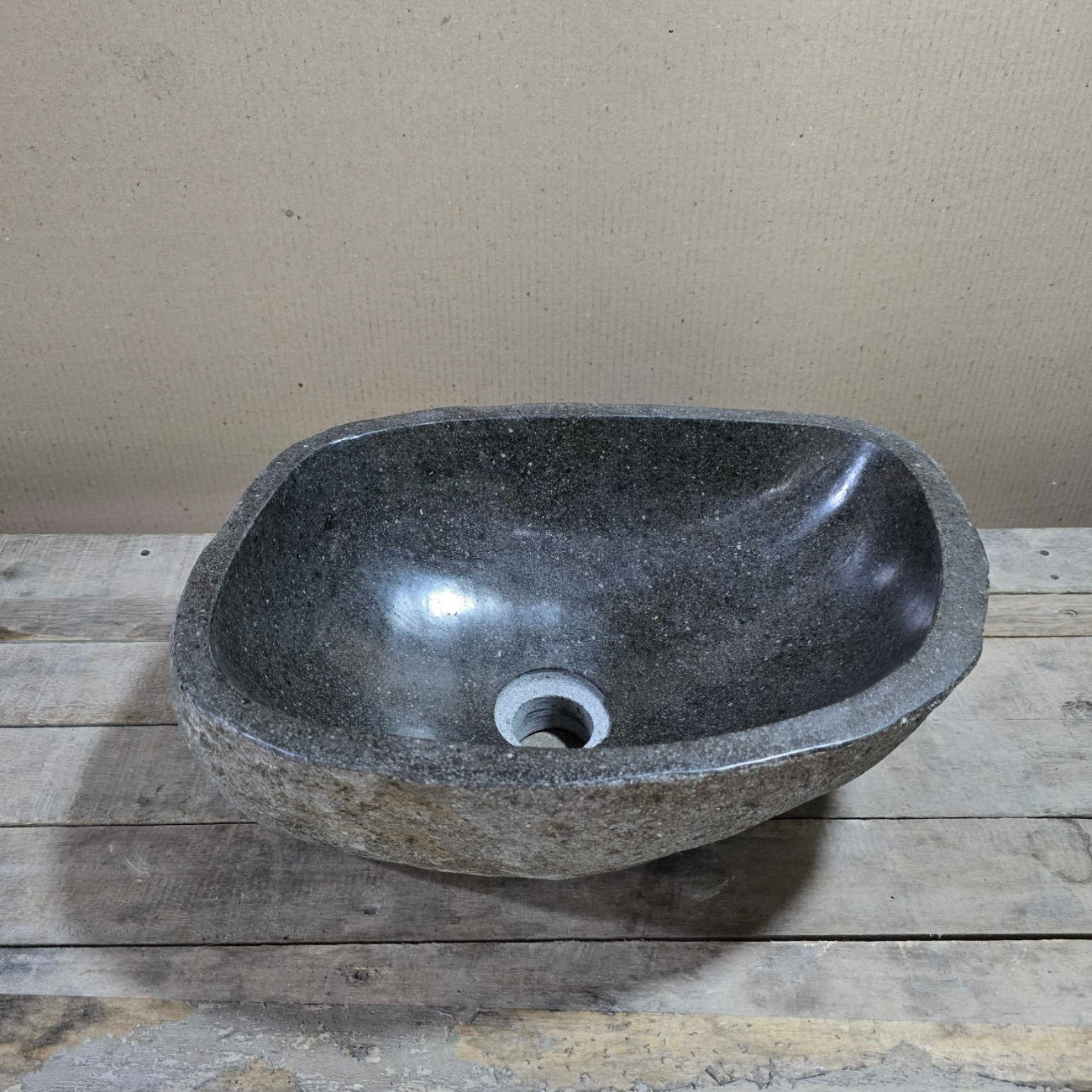 River stone basin – 39 x 30cm – Paradise Living Co.