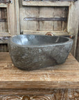 River stone basin – 36 x 34.5 x 15cm – Paradise Living Co.