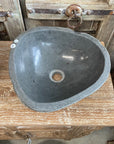 River stone basin – 36 x 34.5 x 15cm – Paradise Living Co.