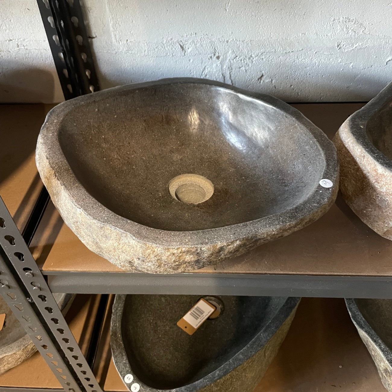 River stone basin – 38.5 x 35.5 x 14cm – Paradise Living Co.