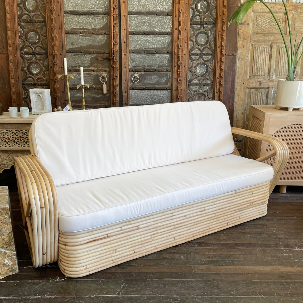 Midcentury Rattan Lounge Chair