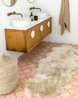 Nappa Long Wool Sheepskin Double Rug Standard 180cm