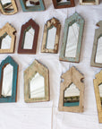 Narrow Indian Arch Timber Mirror - Assorted Designs