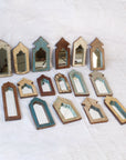 Narrow Indian Arch Timber Mirror - Assorted Designs