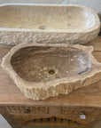 Fossilised wood basin – Paradise Living Co.
