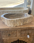 Fossilised wood basin – Paradise Living Co.