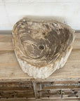 Fossilised wood basin – 50 x 46 x 15cm – Paradise Living Co.