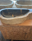 Fossilised wood basin – 76.5 x 38.5 x 15cm – Paradise Living Co.