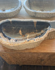 Fossilised wood basin – 76.5 x 38.5 x 15cm – Paradise Living Co.