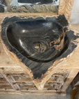 Fossilised wood basin – Paradise Living Co.
