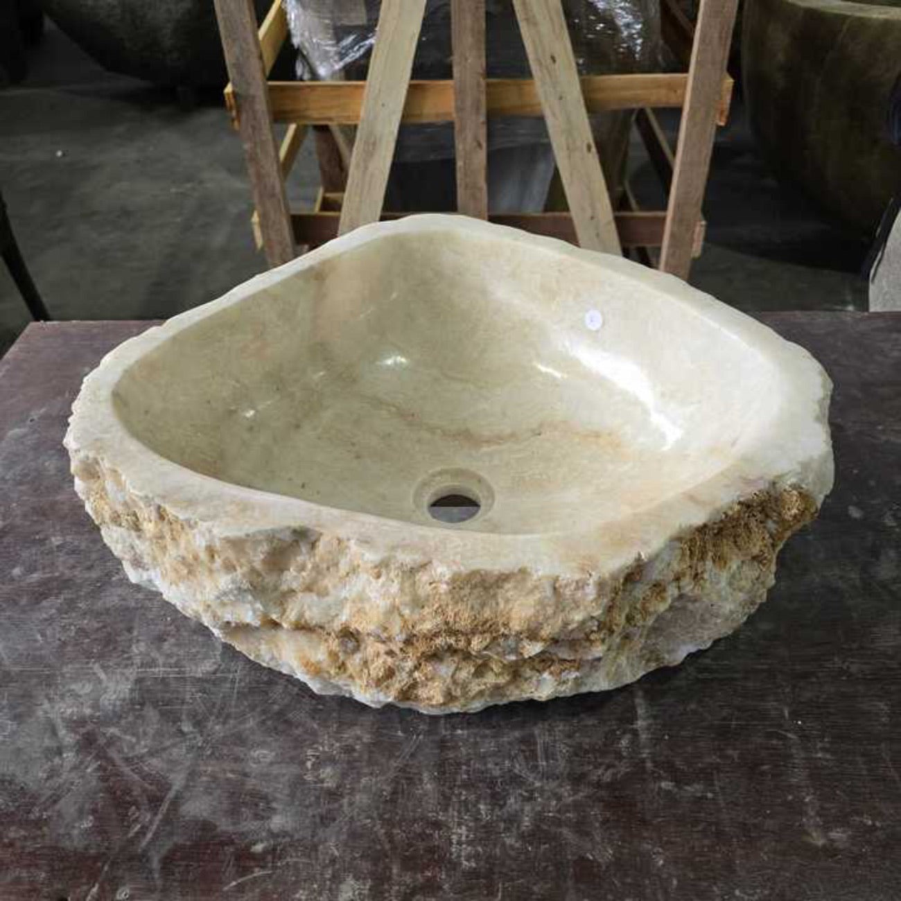 Onyx stone basin – 52 x 43 x 15cm – Paradise Living Co.