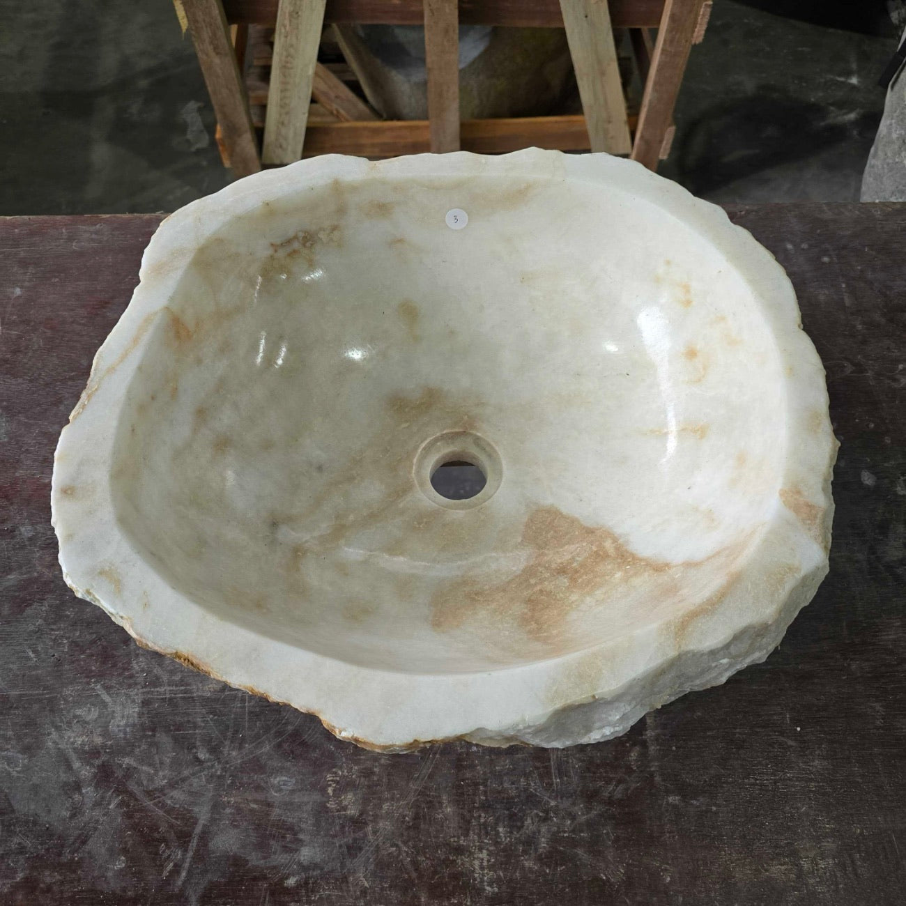 Onyx stone basin – 53 x 40 x 15cm – Paradise Living Co.