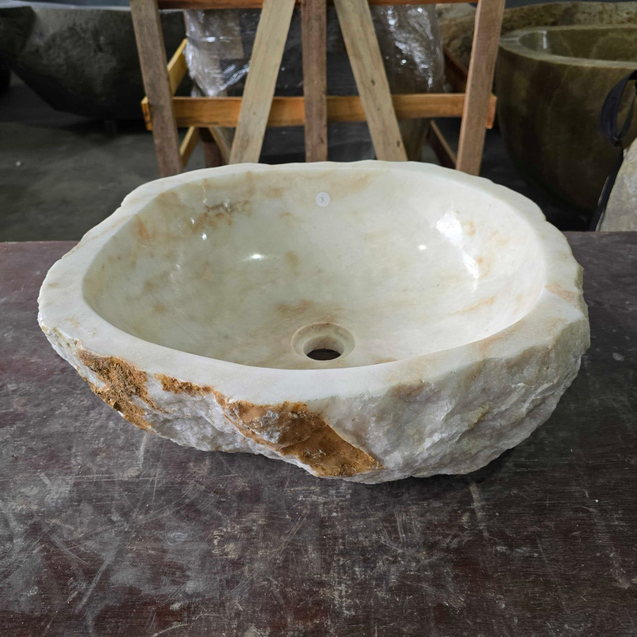 Onyx stone basin – 53 x 40 x 15cm – Paradise Living Co.
