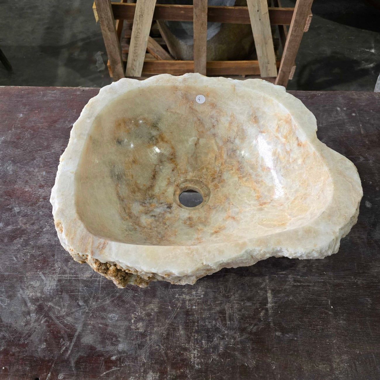 Onyx stone basin – 44 x 37 x 15cm – Paradise Living Co.