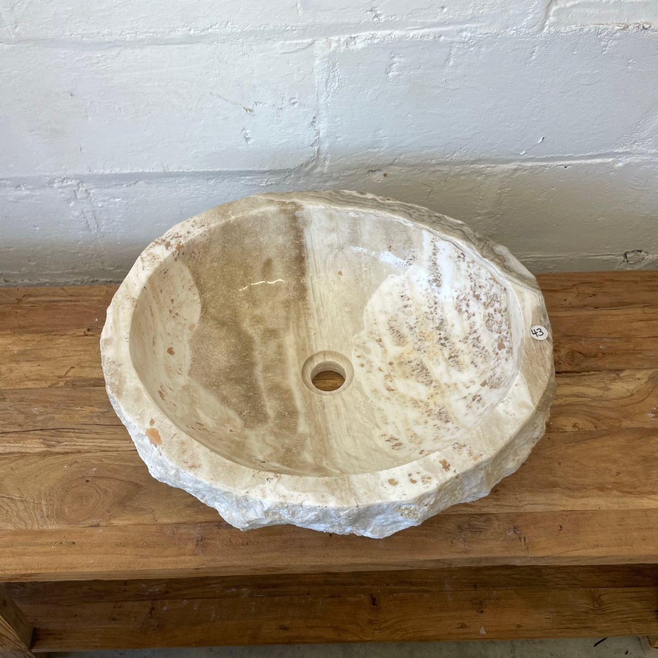 Onyx stone basin – 51 x 43 x 15cm – Paradise Living Co.