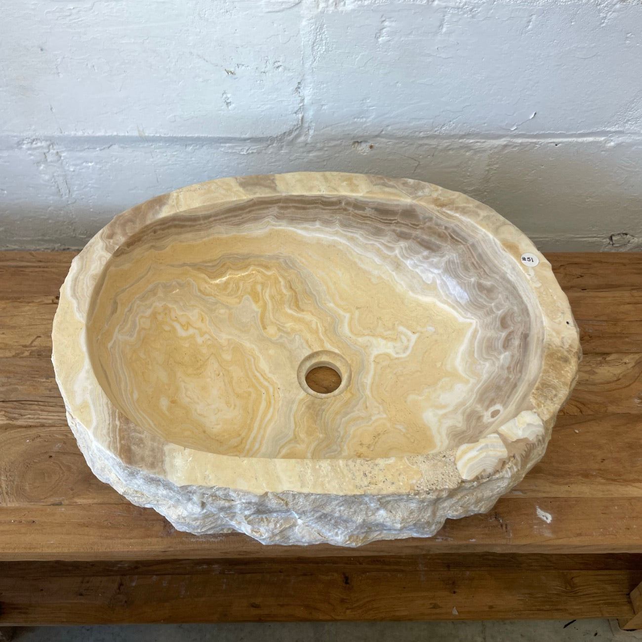 Onyx stone basin – 53 x 40 x 15cm – Paradise Living Co.