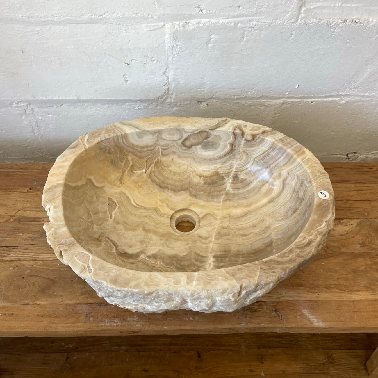 Onyx stone basin – 52.5 x 40 x 15cm – Paradise Living Co.