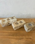 Double Natural Onyx Stone Tealight Candle Holder
