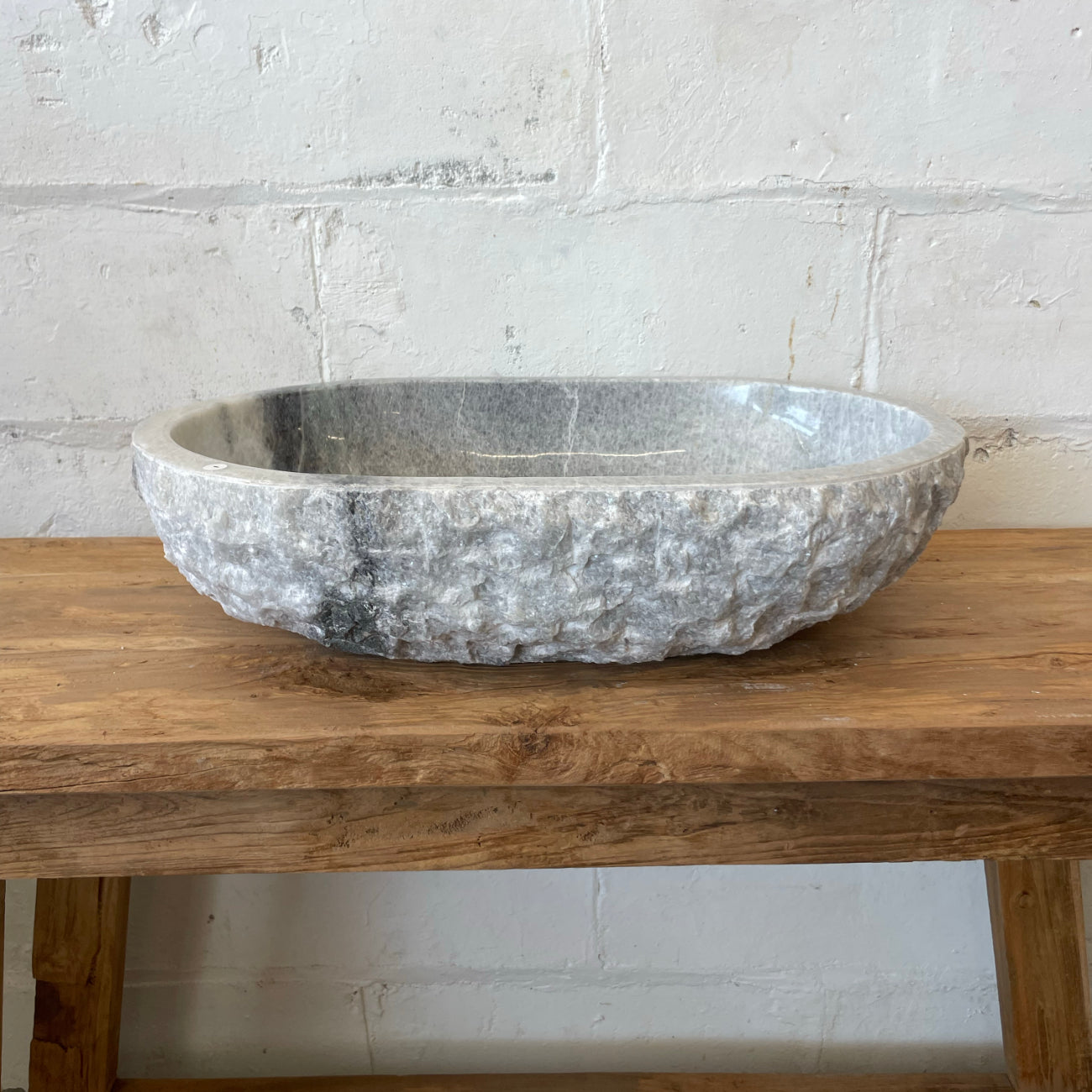 Onyx stone basin – oval – 62 x 42 x 15cm – Paradise Living Co.