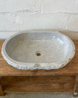 Onyx stone basin – oval – 62 x 42 x 15cm – Paradise Living Co.