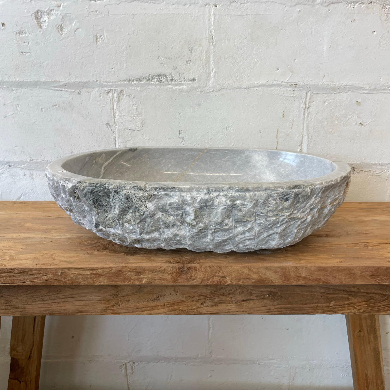 Onyx stone basin – oval – 61 x 42 x 15cm – Paradise Living Co.