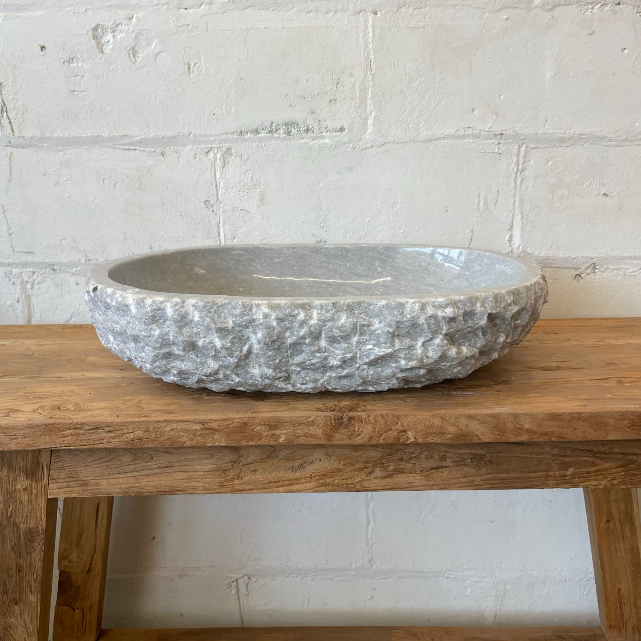Onyx stone basin – oval – 61 x 42 x 14cm – Paradise Living Co.