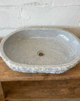 Onyx stone basin – oval – 61 x 42 x 14cm – Paradise Living Co.