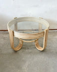 Natural Pretzel Rattan Coffee Table 80cm Dia | Made To Order