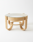 Natural Pretzel Rattan Coffee Table 80cm Dia | Made To Order