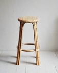 Natural Rattan Cafe Counter Stool | Made To Order