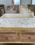 Marble stone basin – rectangle – Paradise Living Co.