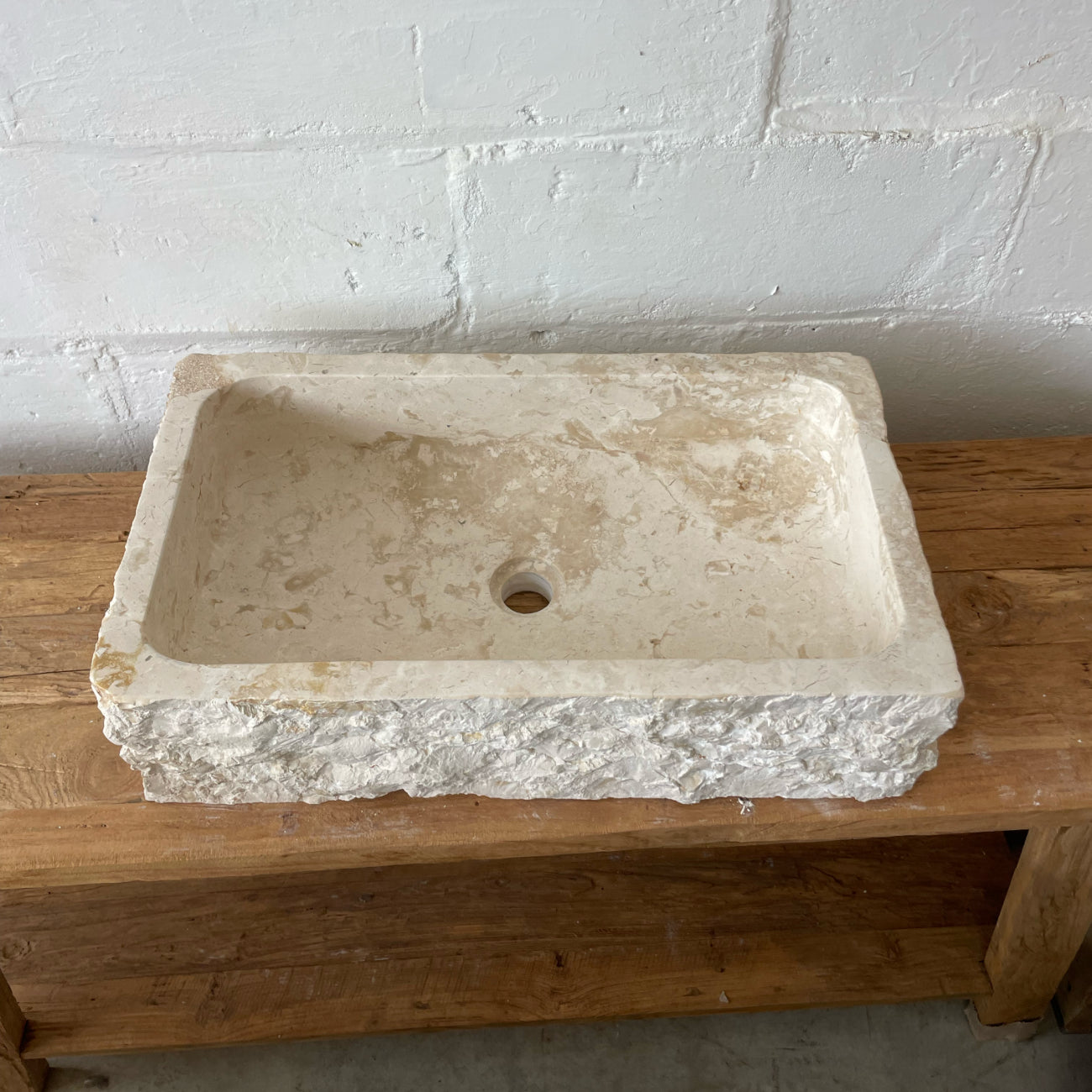 Marble stone basin – rectangle – Paradise Living Co.