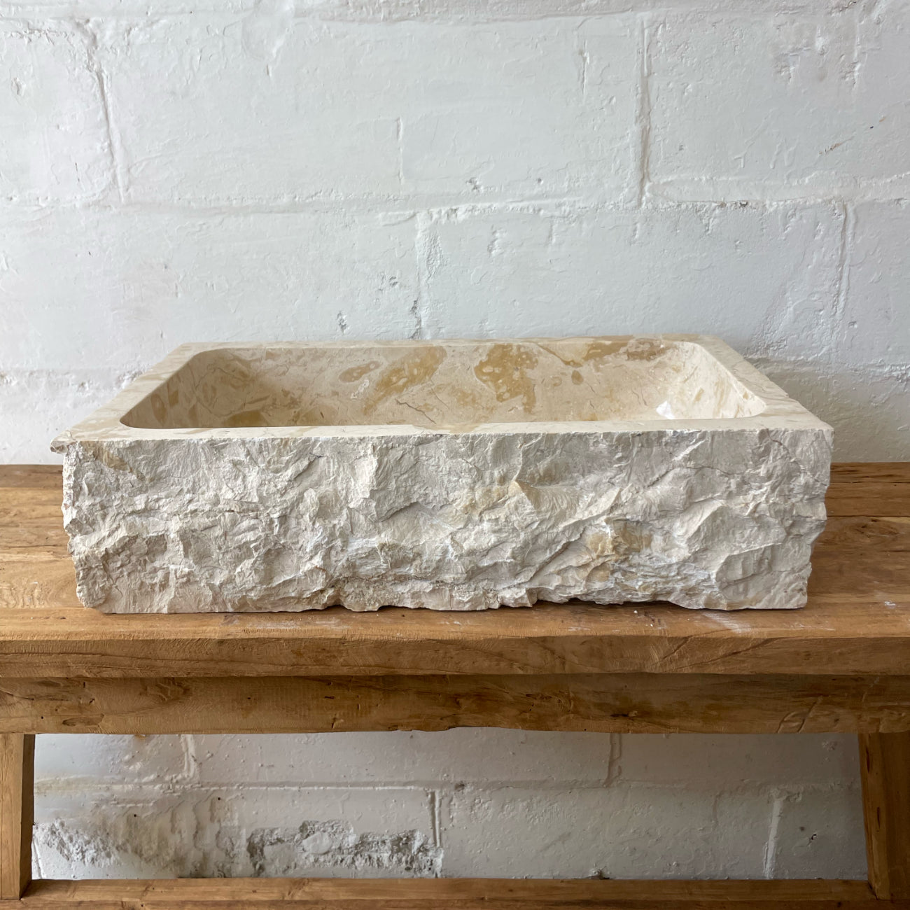 Marble stone basin – rectangle – Paradise Living Co.