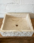 Marble stone basin – rectangle – 48 x 39 x 15cm – Paradise Living Co.