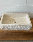 Marble stone basin – rectangle – 60 x 36 x 15cm – Paradise Living Co.