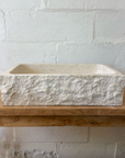 Marble stone basin – rectangle – 60 x 36 x 15cm – Paradise Living Co.
