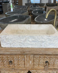 Marble stone basin – rectangle – Paradise Living Co.