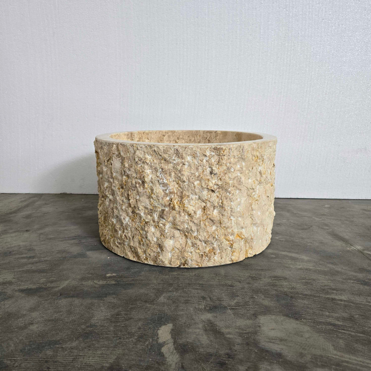 Marble stone counter basin – round – Paradise Living Co.