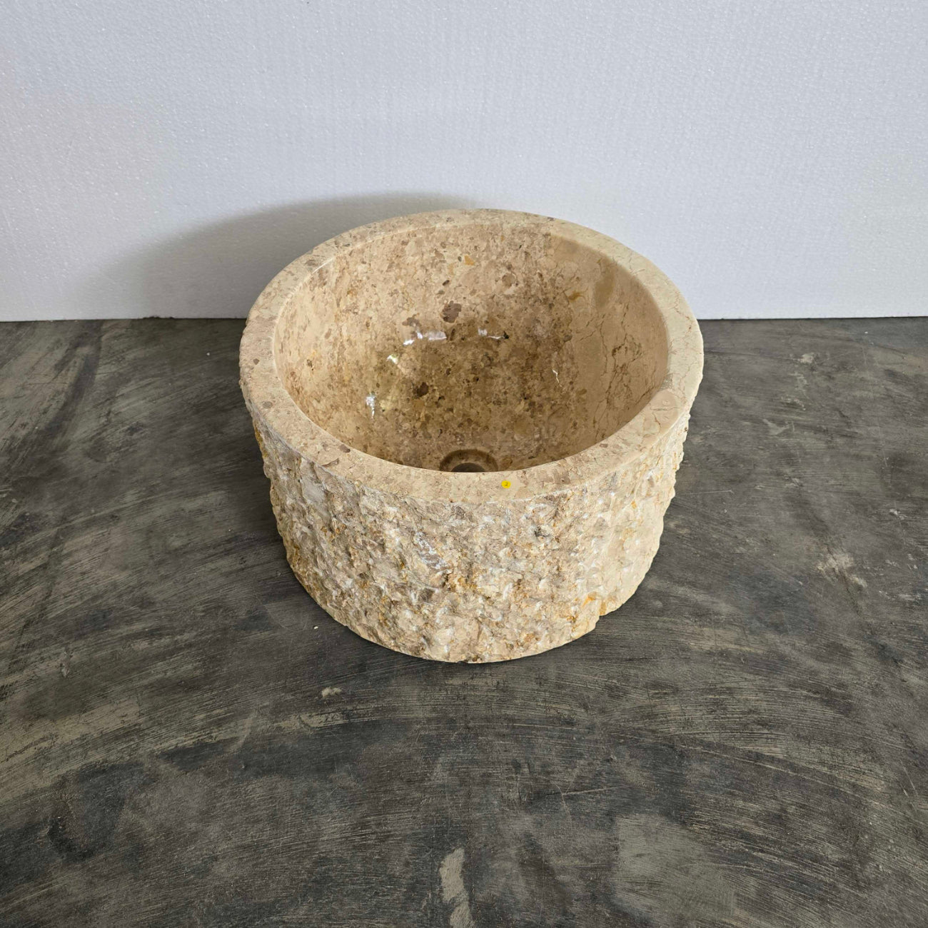 Marble stone counter basin – round – Paradise Living Co.
