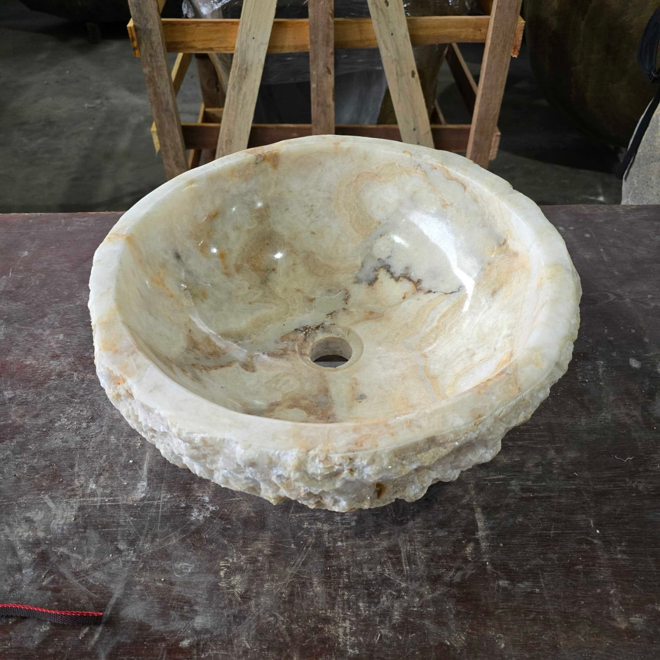 Onyx stone basin – round – Paradise Living Co.