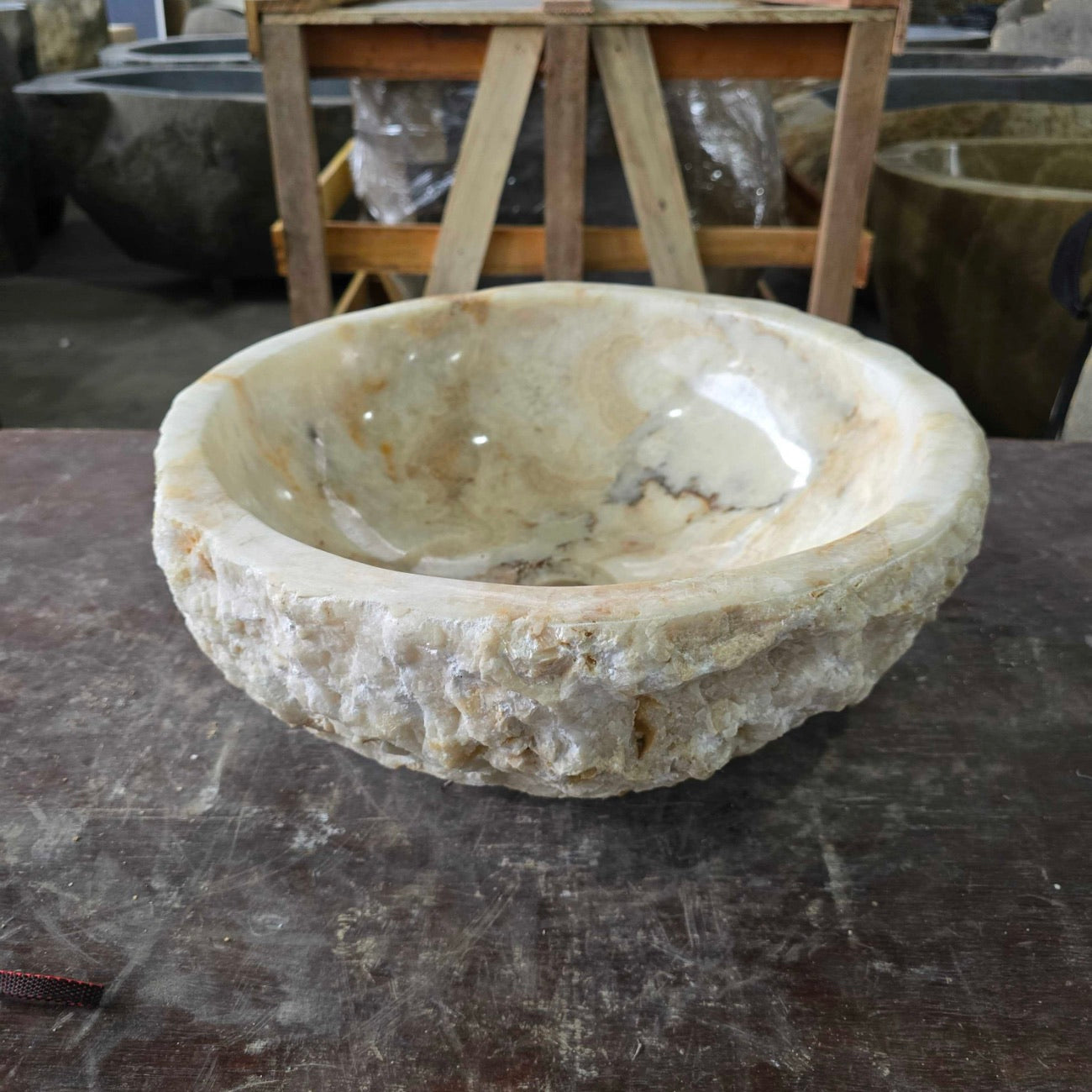 Onyx stone basin – round – Paradise Living Co.