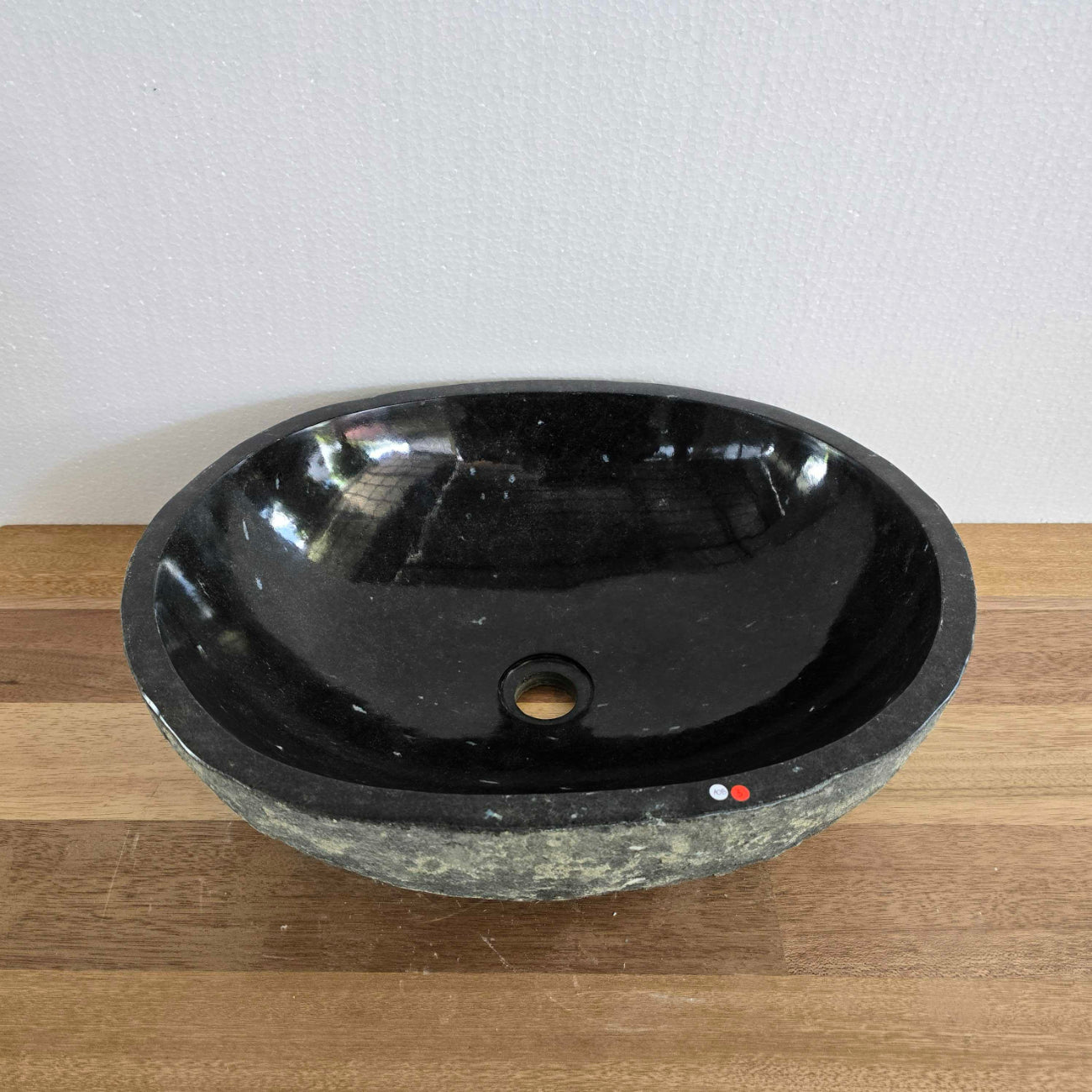 Burn andesite stone basin – oval – Paradise Living Co.
