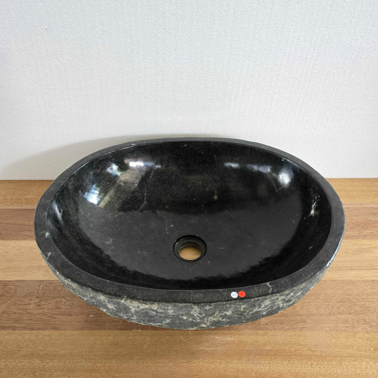 Burn andesite stone basin – oval – Paradise Living Co.