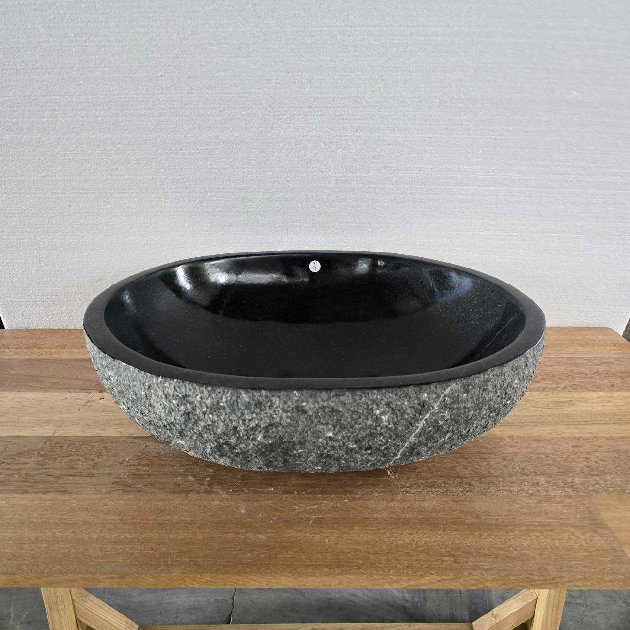 Burn andesite stone basin – oval – Paradise Living Co.