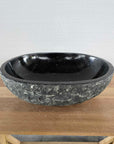 Burn andesite stone basin – oval – Paradise Living Co.