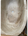 Oval Full Polished Onyx Stone Bath | Made To Order