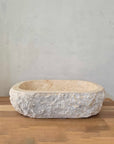 Marble stone basin – oval – 62 x 41 x 17cm – Paradise Living Co.