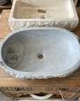 Onyx stone basin – oval – 59.5 x 41 x 15cm – Paradise Living Co.
