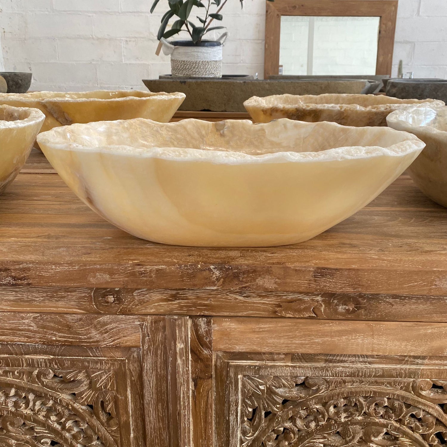Onyx stone basin – oval – Paradise Living Co.